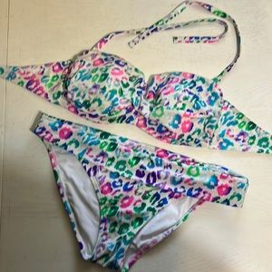 Victoria’s Secret rainbow leopard bikini